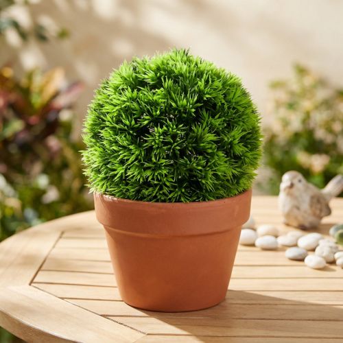 Graskugel Dekokugel Grün Kunstpflanzen rund Ø18cm 1 St | Floristik24.de