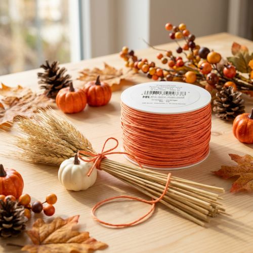 Papierkordel Draht umwickelt Ø2mm 100m Orange | Floristik24.de