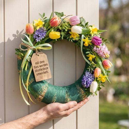 Römerwickelband Vlies 6cm Grün für Floristik 75m | Floristik24.de