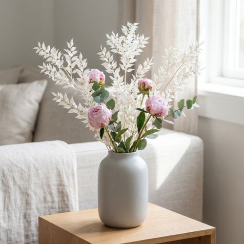 Ruscus Zweige Dekozweige Trockenblumen gebleicht 10 St | Floristik24.de