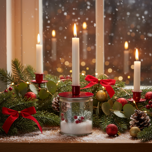 Glas Windlicht rund klares Glas vielseitig einsetzbar 12cm 2St | Floristik24.de
