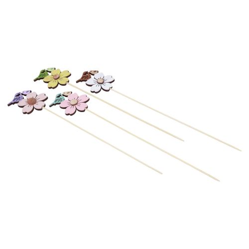 Floristik24 Frühlingsdeko Blumenstecker Holz Vogel Deko 8×6cm 12 St