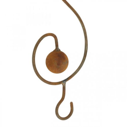 Floristik24 Deko-Vogel aus Metall, Futterhänger, Gartendeko Edelrost L38cm