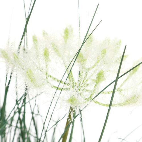 Artikel Binsen Gras Künstlich Blüte Kunstblumen im Topf 56cm