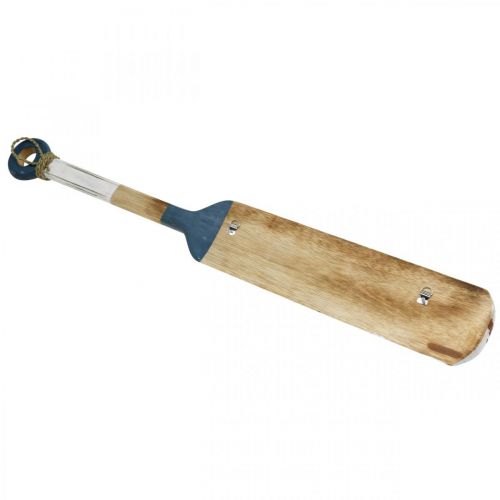 Floristik24 Garderobe Wanddeko Paddel Maritime Deko Holz Dunkelblau 1m