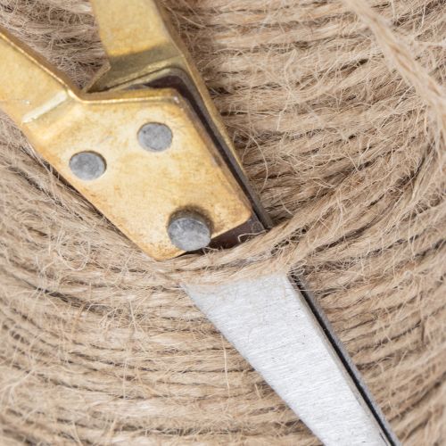 Artikel Garnspule mit Deko-Schere Ø6,5cm H15cm 2St Vintage-Stil