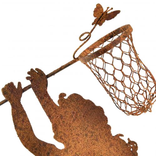 Floristik24 Gartendeko Rost Junge Mädchen Figuren H44–46cm 2St