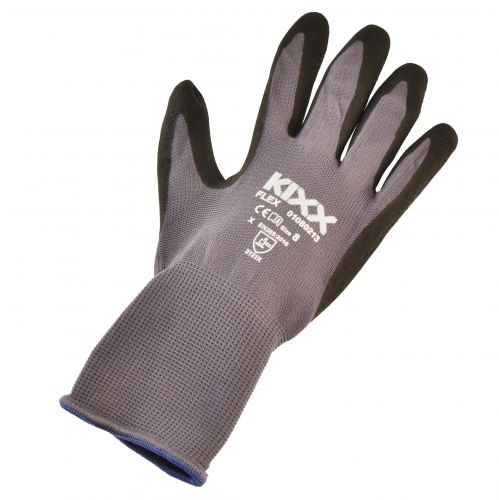 Floristik24 Gartenhandschuhe Gr 8 EN 2121X Grau Schwarz Blau Nylon