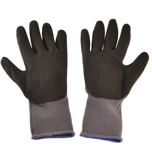 Floristik24 Gartenhandschuhe Gr 8 EN 2121X Grau Schwarz Blau Nylon