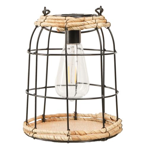 Artikel Gartenlaterne Solar Gartenlampe Metall Schwarz Ø17cm