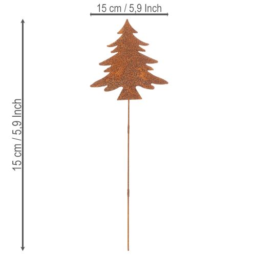 Artikel Gartenstecker Edelrost Hirsch Deko Stern Tanne H10/15cm 3 St