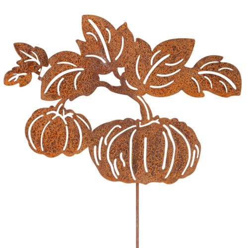 Artikel Gartenstecker Kürbis Motiv Metall Dekoration Rost 100cm