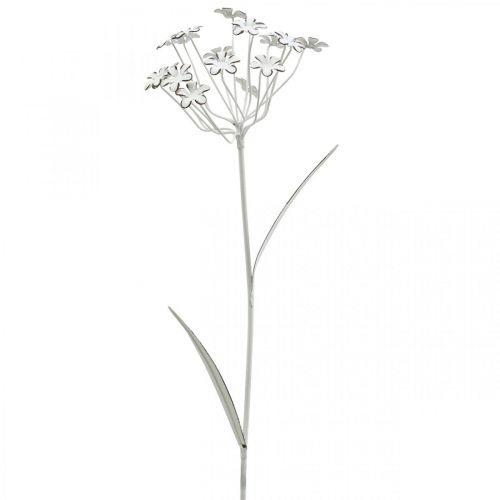 2er Set zum Stecken grau Osterdeko Frühling Gartendeko Teelichthalter Blume 