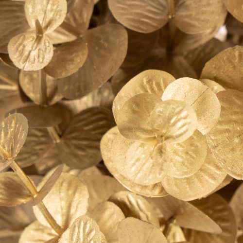 Kunstpflanze Eukalyptus Goldfarbener Deko Zweig für Tischdeko 24cm | Floristik24.de