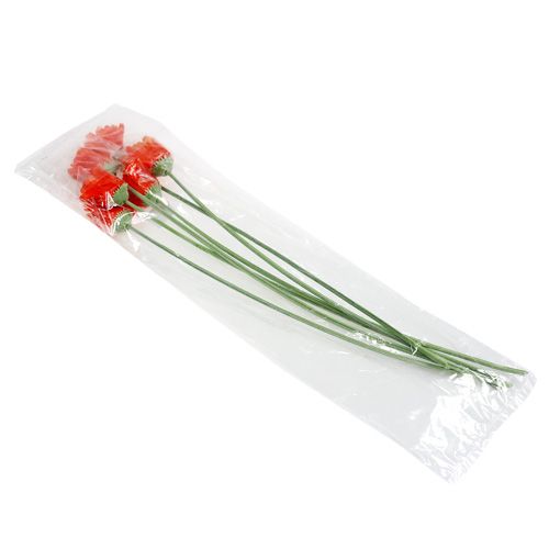 Floristik24 Gerbera Orange Ø10cm L55cm 6St