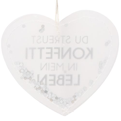 Geschenkanhänger Konfettiherz 9cm 6St | Floristik24.de