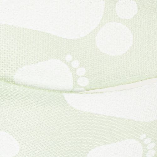 Artikel Geschenkband Baby Füße Deko Taufe Grün 25mm 16m
