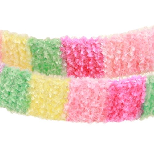 Artikel Geschenkband Frottee Dekoband Bunt gestreift 10mm 10m