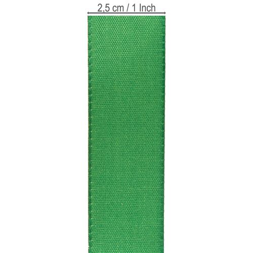 Artikel Geschenkband Taft Dekoband Dunkelgrün 25mm × 50m