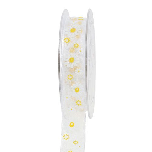 Geschenkband Weiß 20mm 20m | Floristik24.de