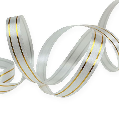 Artikel Splittband 2 Goldstreifen auf silber 10 mm 250m