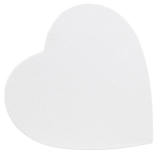 Floristik24 Geschenkbox Herz Weiß Papier Herzbox 18×18cm H10cm 2St