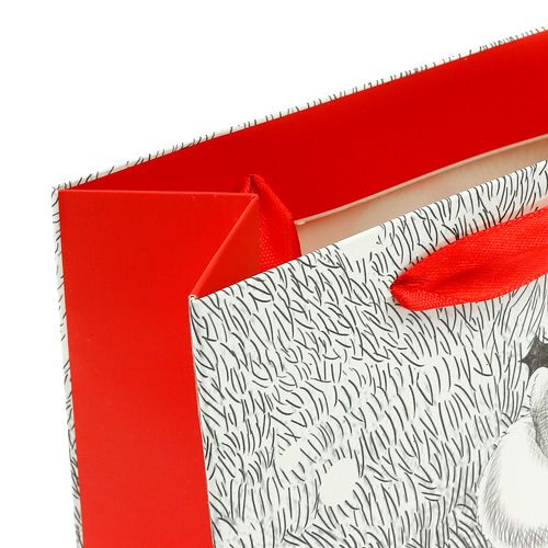 Floristik24 Geschenktasche Santa 24cm x18cm x 8cm
