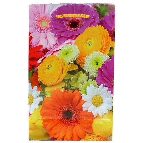 Floristik24 Geschenktüte Blumenmotiv 25cm x 34,5cm 1St