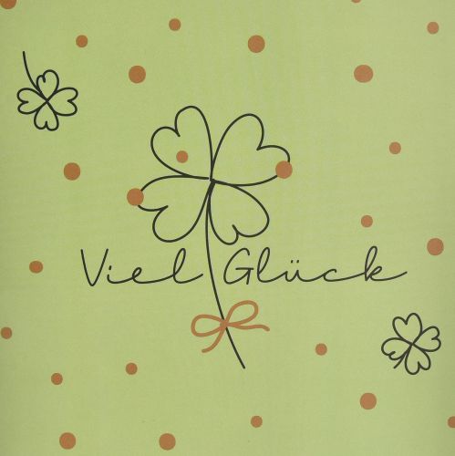 Artikel Geschenktüte Viel Glück Grün Gold Papier 18×10×23cm 2St