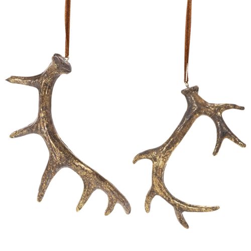 Geweih Deko Anhänger rustikal für Wand oder Baum 15cm 6St kaufen | Floristik24.de