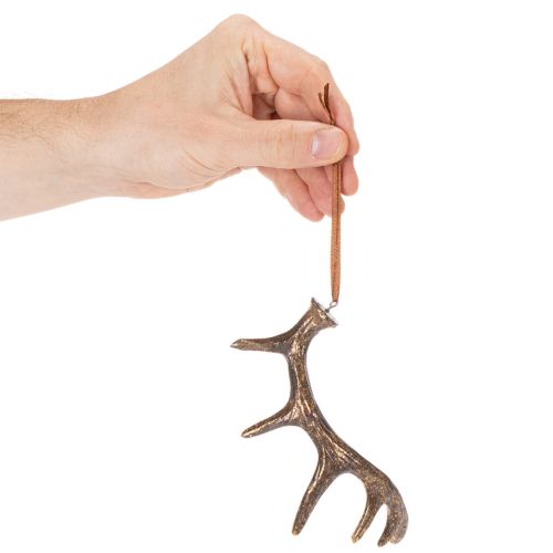 Geweih Deko Anhänger rustikal für Wand oder Baum 15cm 6St | Floristik24.de