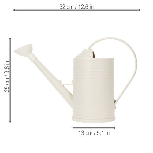 Artikel Gießkanne mit abnehmbarem Brausekopf Ideal für Zimmerpflanzen und Balkone Weiß 32cm