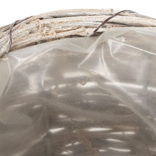 Artikel Gießkanne Dekostück in geschmackvoller Flecht-Optik für elegante Wohnraumdekoration 26cm