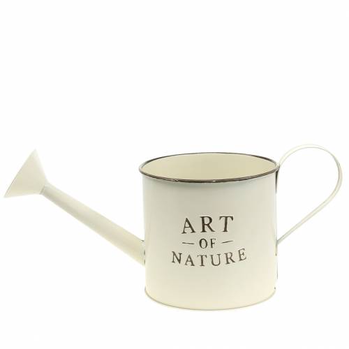 Artikel Vintage Blumentopf Gießkanne Zink Creme Dekogefäß Ø16,5cm