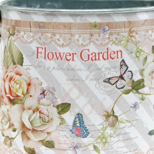 Floristik24 Deko Gießkanne Metall Pflanzkübel Topf Sommerdeko H15,5cm