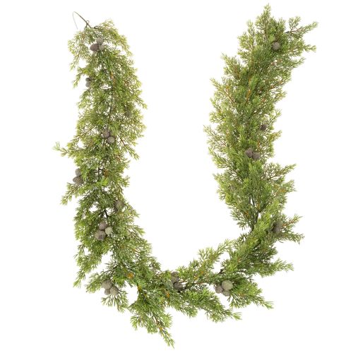 Künstliche Zypressengirlande mit Zapfen 180 cm für Tisch und Tür