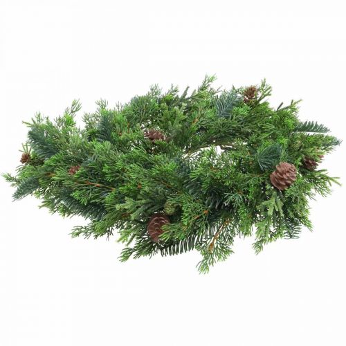 Floristik24 Weihnachtsgirlande Deko Girlande mit Zapfen Grün 182cm