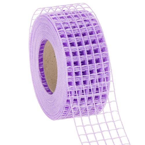 Gitterband lila 4,5 cm Dekoband Rolle für kreative Bastelarbeiten 10m