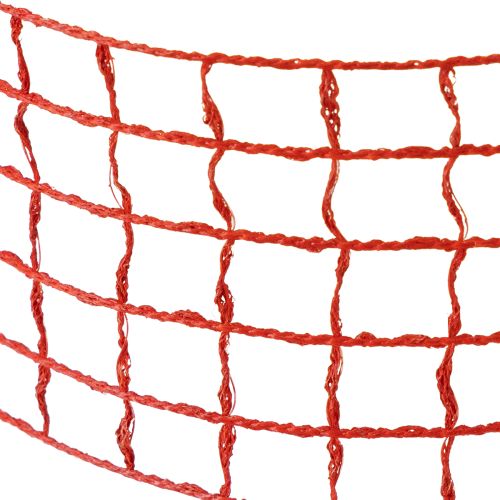 Floristik24 Gitterband 4,5cm x 10m Rot