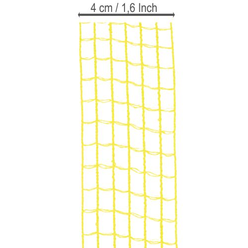 Netzband gelb 4,5 cm Geschenkband für kreative Dekoration | Floristik24.de