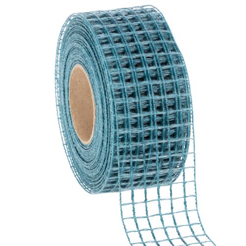Dekoband Gitterband 4,5 cm breit in Blau für Bastelprojekte 10m