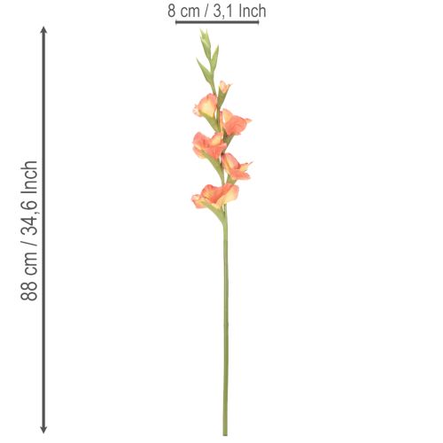 Künstliche Gladiole mit vielen Blüten für Blumenstrauß 88cm | Floristik24.de