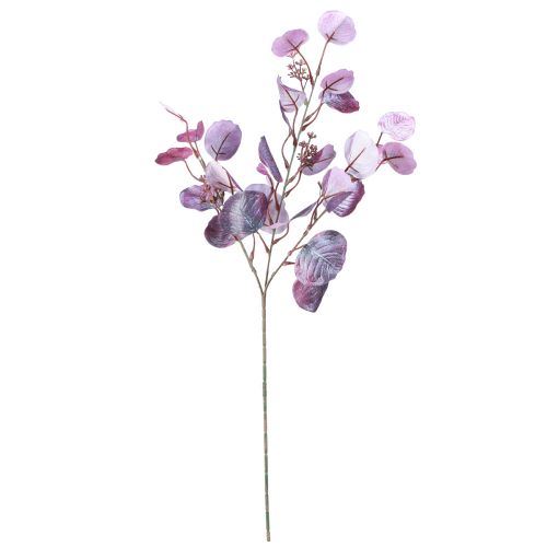 Floristik24 Glamour Eukalyptuszweig Eukalyptus künstlich Violett 65cm 3St