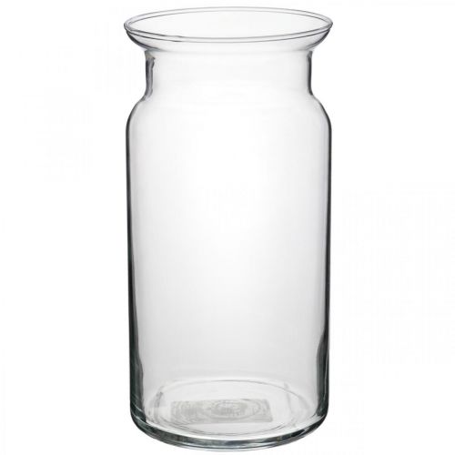 Floristik24 Glasvase Bose Blumenvase Windlicht Glasgefäß Klar H20cm