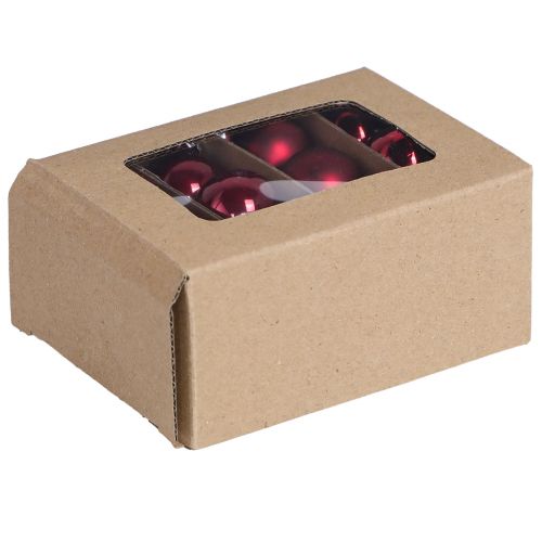 Glaskugeln Weihnachten in Bordeaux Mix Ø3cm 22 St | Floristik24.de