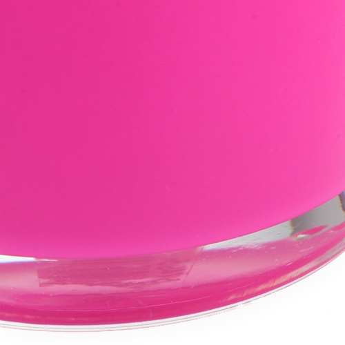 Floristik24 Mini Tischvase Pink Ø10cm H9cm