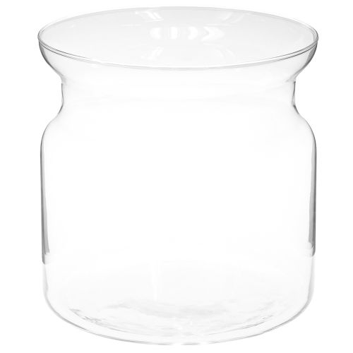 Floristik24 Glasvase Brenda Blumenvase Glas Groß Klar Ø19cm H19cm