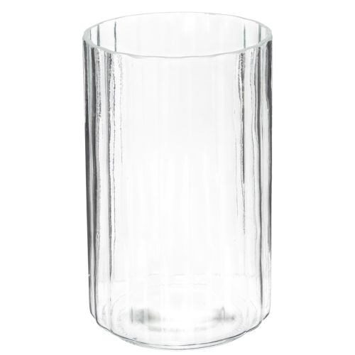 Floristik24 Vase einzigartiger Streifen Struktur modernes Design 19cm