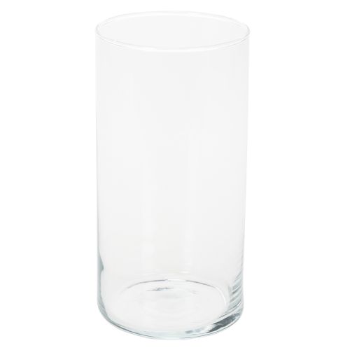 Glasvase hoch Schlichter Glaszylinder als Blumenvase oder Deko-Glas 20cm