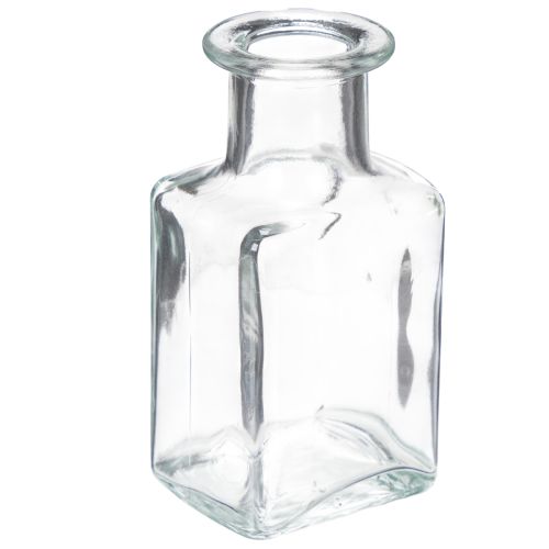 Mini Vase Glas Dekoration für minimalistisches Interieur und modernes Wohnen 11cm 6St